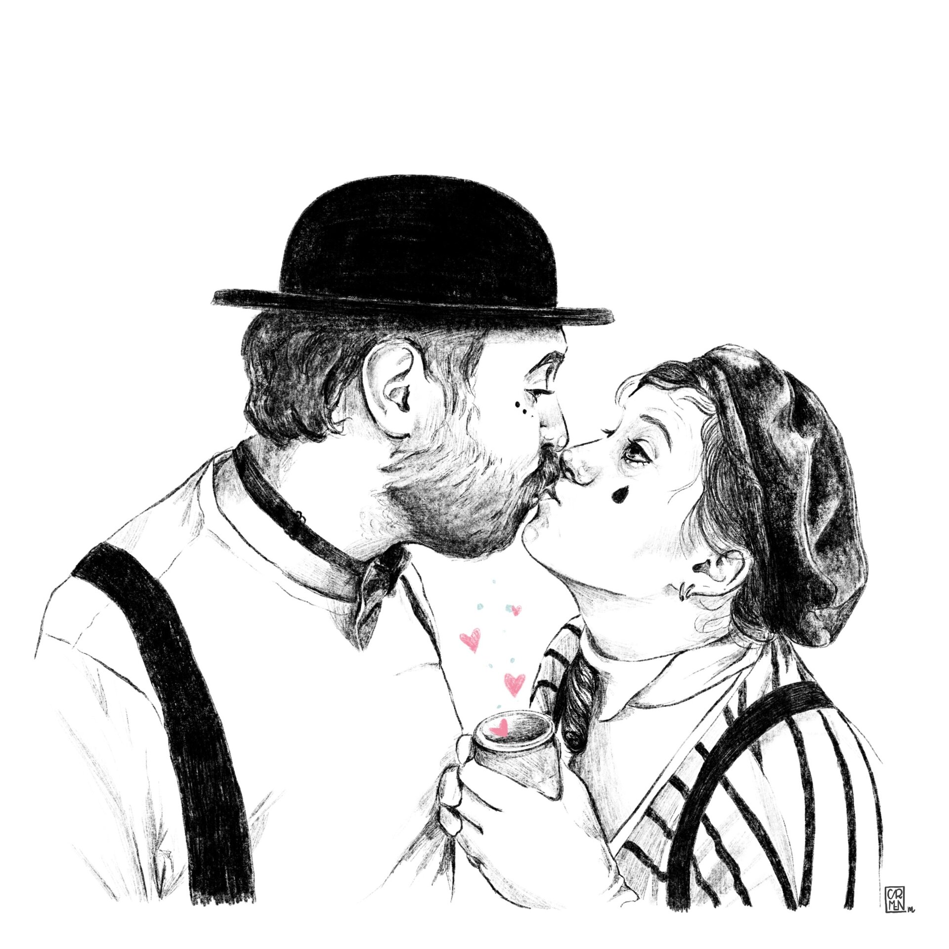 Ilustración personalizada B/N - 2